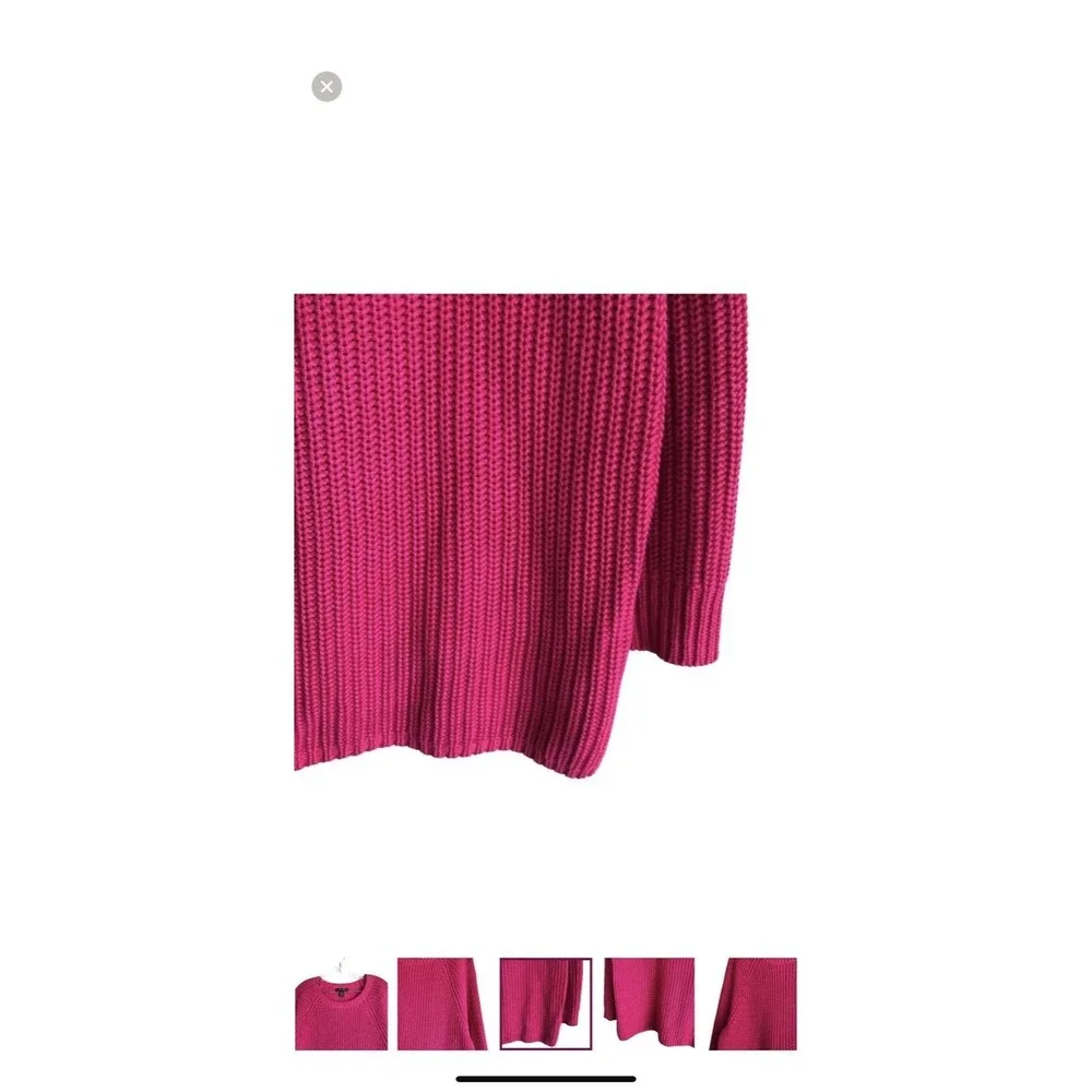 Lauren Ralph Lauren Womens Chunky Knit Pink Sweater sz M